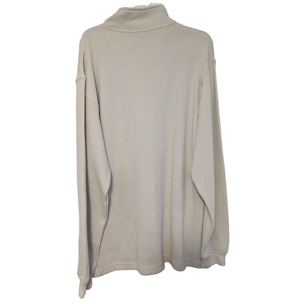 Izod Golf Men's XL Pullover Sweater 1/4 Zip Mock Collar Sandstone NWT - Picture 4 of 11
